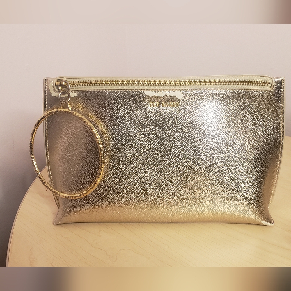 Ted Baker Gold Clutch Bag